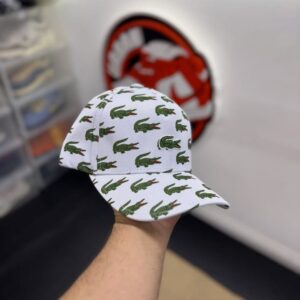 Gorra Lacoste Alligator Print Blanca